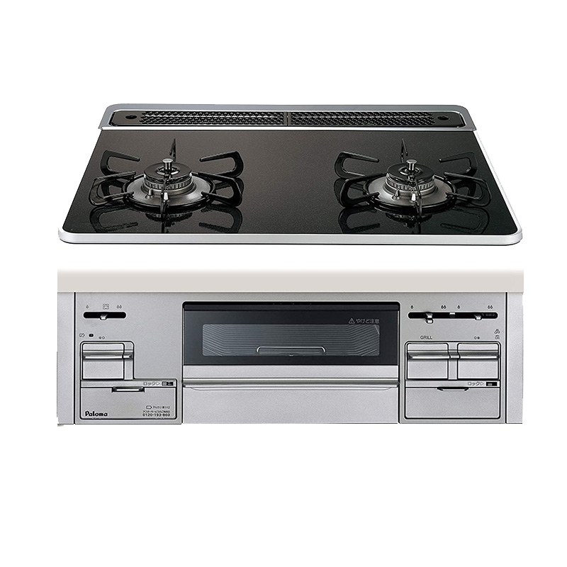 日本原装进口PALOMA百乐满燃气灶嵌入式SISTO系列 PD-200WS-60CK 13A天然气60cm