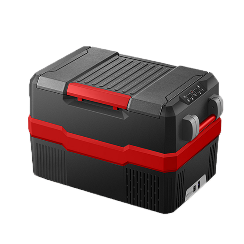 英得尔车载冰箱45L双箱双控双侧开门车家两用卡车货车冰箱可冷藏冷冻结冰K45S户外冰柜