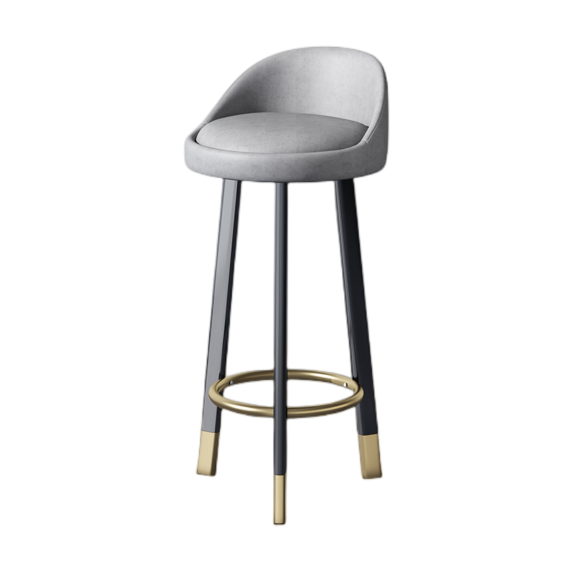 鑫环境 吧台椅轻奢旋转酒吧椅收银台靠背升降椅子家用现代简约高脚凳吧凳