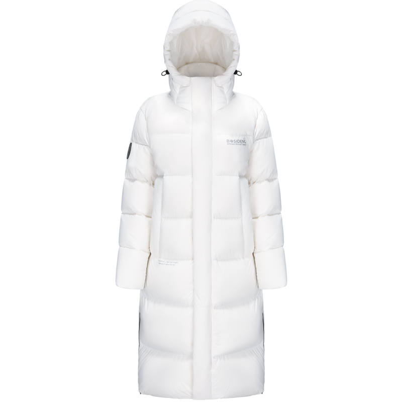 波司登红点奖2022新款连帽环保面料长款防风抗水男女同款羽绒服