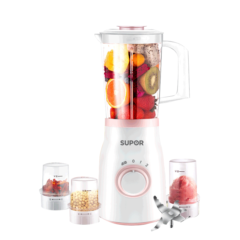 苏泊尔(SUPOR)榨汁机 JS39D-250 榨汁机家用迷你便携果蔬果汁机炸汁机多功能搅拌机料理机果蔬水果机简配升级版