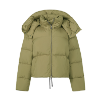 麦丝玛拉 Max Mara 女士短款高领鹅绒连帽面包羽绒服外套24860423 MARICA