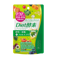 ISDG Diet酵素120粒 果蔬植物酵素日本进口 含左旋肉碱富马酸盐孝素 吸油嗨吃大餐救星