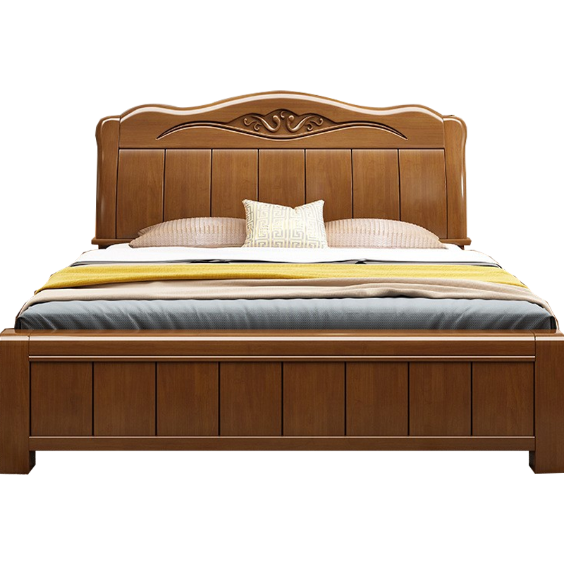 臻远 ZY-SMC-91 现代简约实木床双人床 1.5米简约床