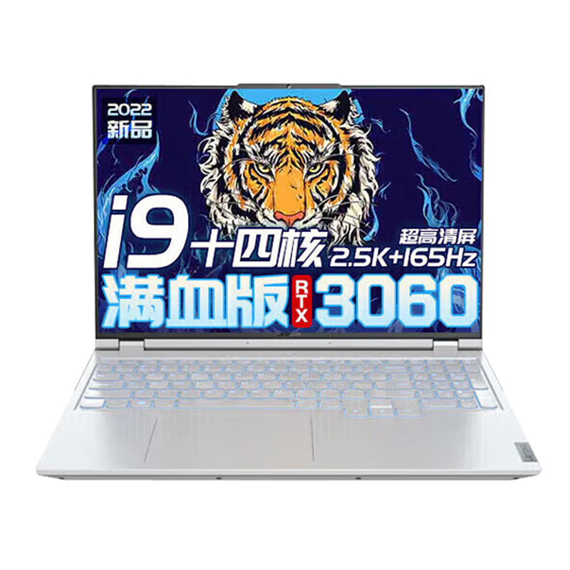 联想拯救者Y9000P 2022电竞游戏笔记本电脑 12代酷睿十四核 i9-12900H 16G 1T固态 6G独显 定制 16英寸 2.5K超清/165Hz高刷/专业电竞 白