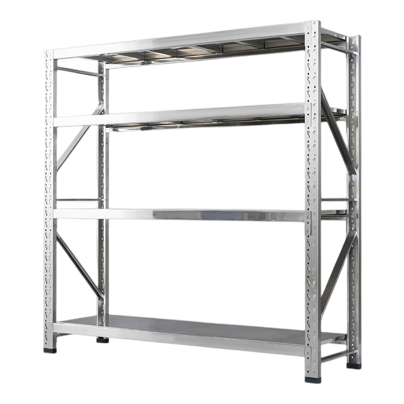 迅众 2000*600*2000不锈钢重型货架 仓储自由组合商用仓储冷库重型多层货架食品无菌置物架实验室储物架