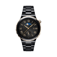 华为/HUAWEI WATCH GT 3 Pro 43mm 典藏版 黑色陶瓷表壳 黑色陶瓷表带 智能手表 运动手表 ECG心电分析健康研究血氧监测两周强劲续航无线快充蓝牙通话