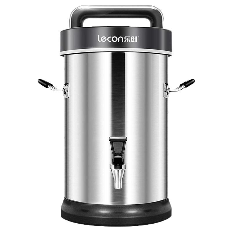 乐创(lecon)豆浆机商用 全自动大容量现磨磨浆机 无渣免滤大型早餐店用加热打浆机 17L