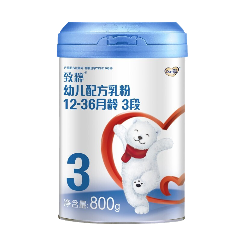 多美滋(Dumex)致粹3段 幼儿配方乳粉 800克 3段*1罐