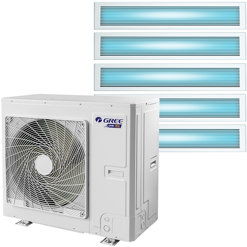 格力(GREE)中央空调雅居一拖五6匹p吸顶吊顶嵌入式风管机家用商用新1级变频冷暖多联机GMV-H140WL/Fd