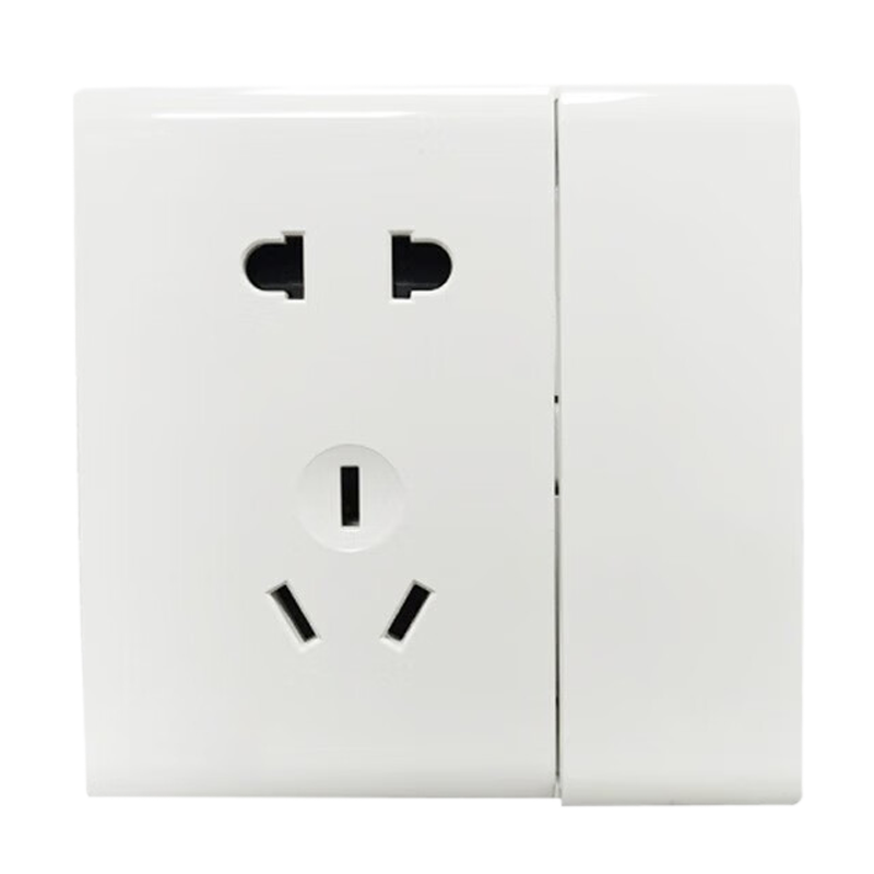 赛时工控 SHSSGK SKS8-E61 一开五孔插座 (单位: 个 )暗装白色