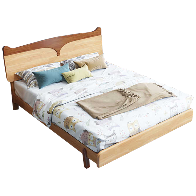 臻远 ZY-SMC-65 现代简约实木床 1.2米儿童床