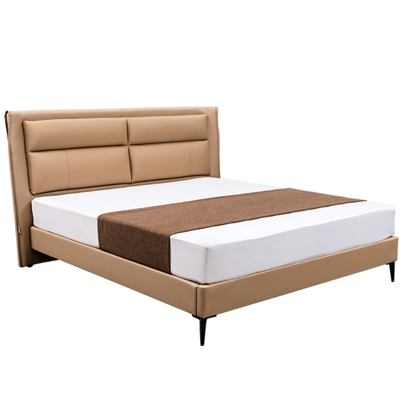 芝華仕(CHEERS)芝华仕意式简约真皮卧室软床家具婚床家用主卧双人大床轻奢风C216