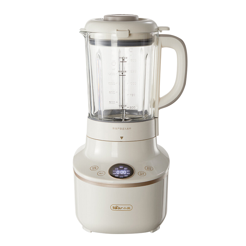 小熊(Bear)低音破壁机 家用迷你豆浆机 降噪 一键清洗 多功能料理机榨汁机 55分贝低音运行 PBJ-B06K8