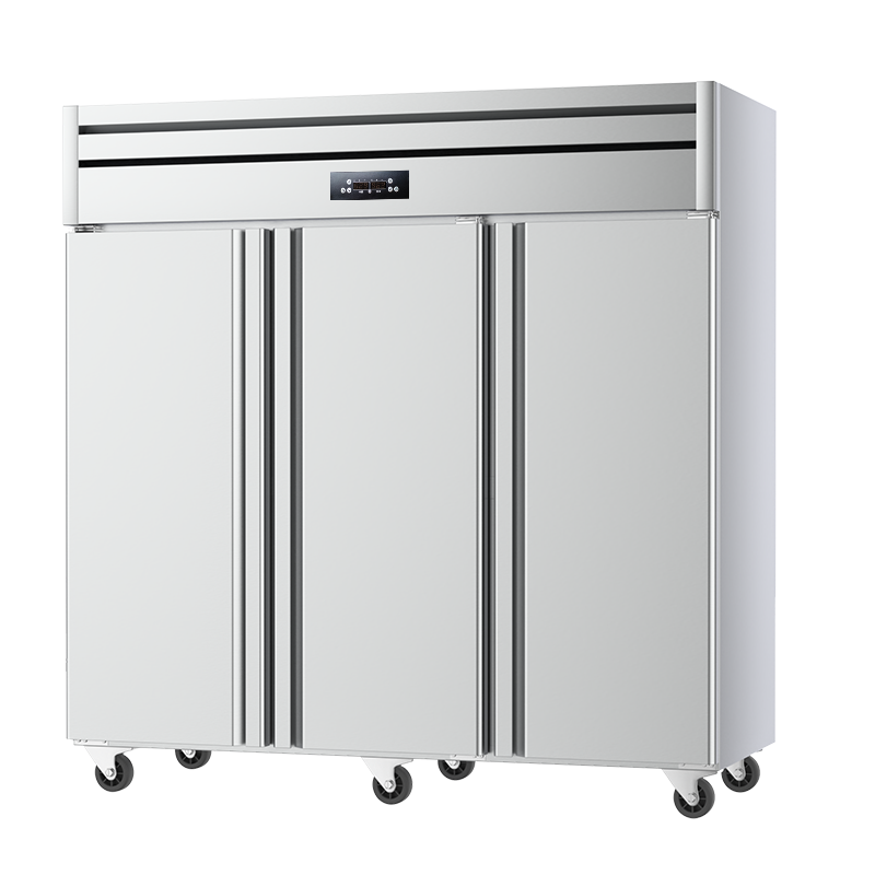松氏 风冷大三门双温 立式冰箱冰柜商用保鲜冷冻四六门冰箱厨房奶茶店设备插盘款