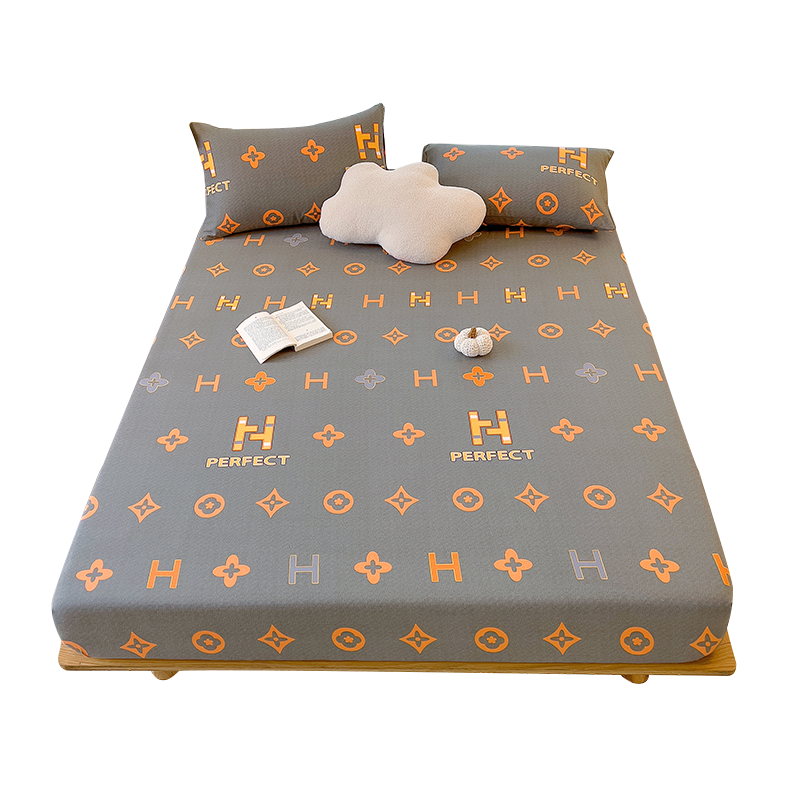 红蜻蜓磨毛加厚全棉床笠单件床垫保护罩高档床单新款通用纯棉床罩