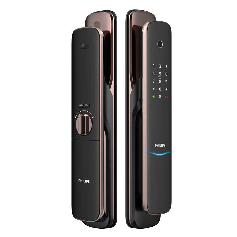 飞利浦(PHILIPSDDL703K 指纹密码锁智能防盗门锁APP远程推拉式电子锁[WIF版]