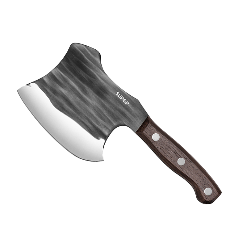 苏泊尔(SUPOR)菜刀家用锻打锤纹不锈钢斩骨切片刀具厨房超快锋利厨师专用 KEJ150AB10-锤纹砍骨刀