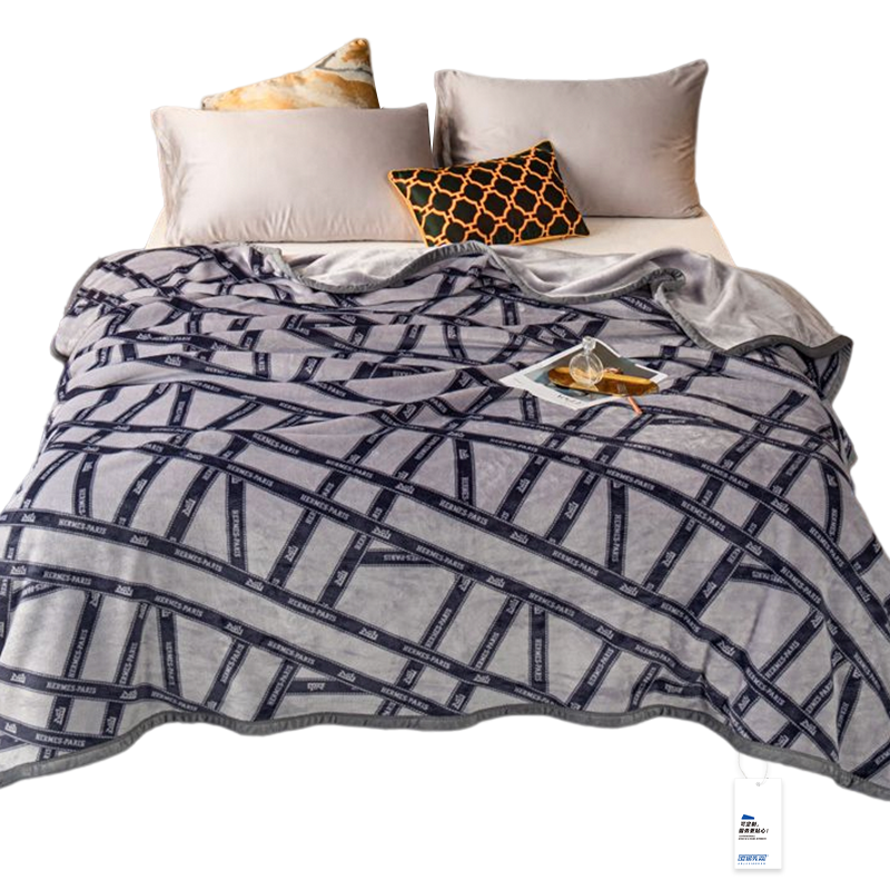 安居先森獭兔绒毯毛毯单人150*200cm 1600g D3530(条)