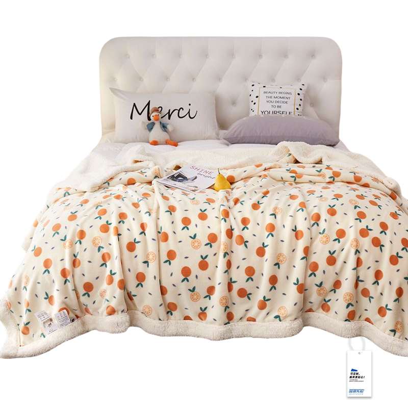 安居先森绵羊绒复合绒毯毛毯单人150*200cm 1700g D3343(条)