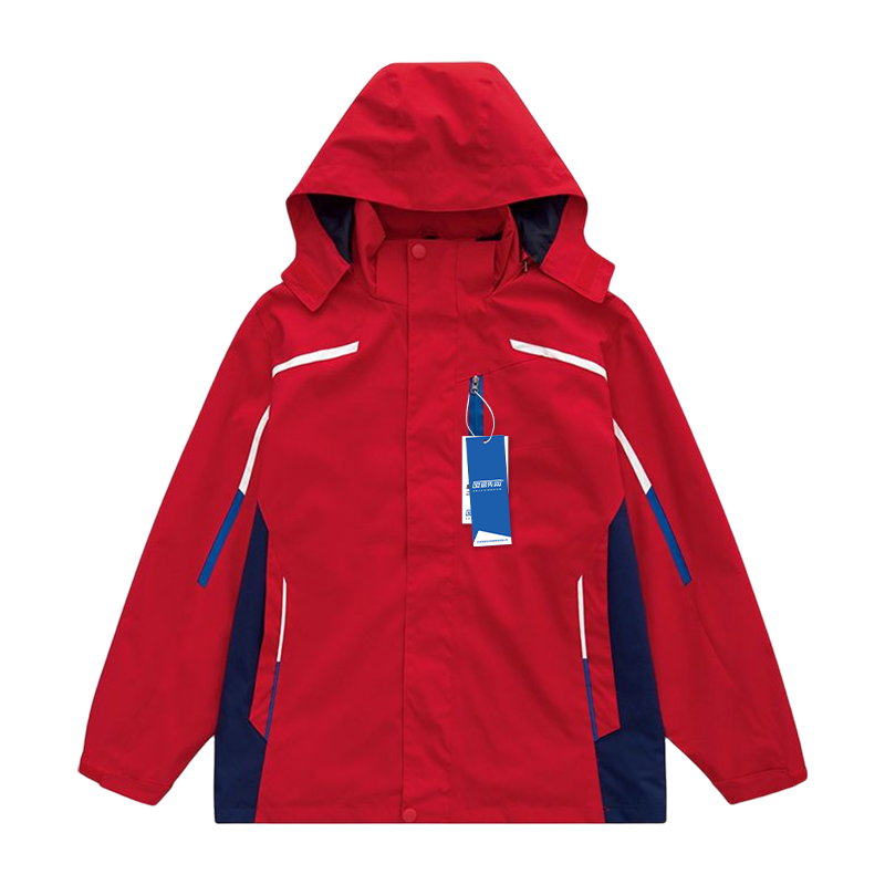 安居先森20219三合一冲锋衣裤套装男女同款 红色