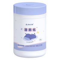360抽桶装湿厕纸擦屁屁湿厕巾家庭大桶装卫生洁厕纸C1918苏宁极物