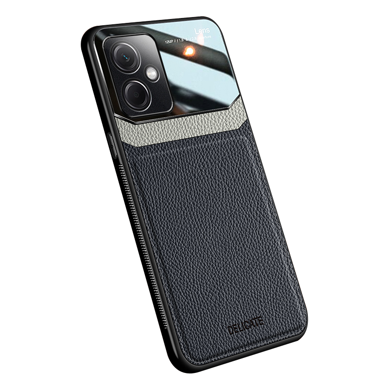 魅爱琳 红米Note12/Note12Pro+手机壳保护套小米Mi外壳 商务皮纹 防摔硅胶软套 全包轻薄散热潮时尚手机套