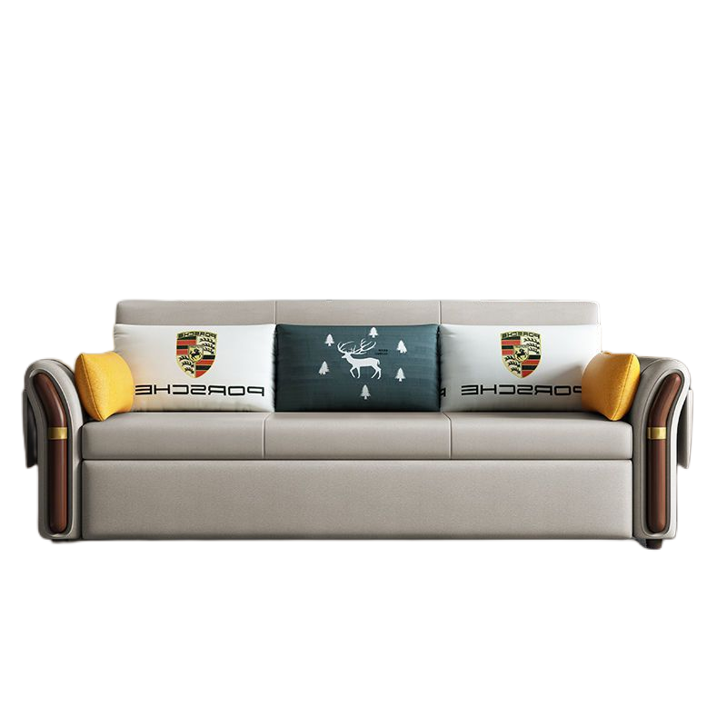 折叠两用沙发床科技布艺小户型客厅卧室单双人实木特价批发二用床