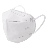 N95防护口罩五层过滤一次性防护口罩防尘独立装10只袋装 5包装