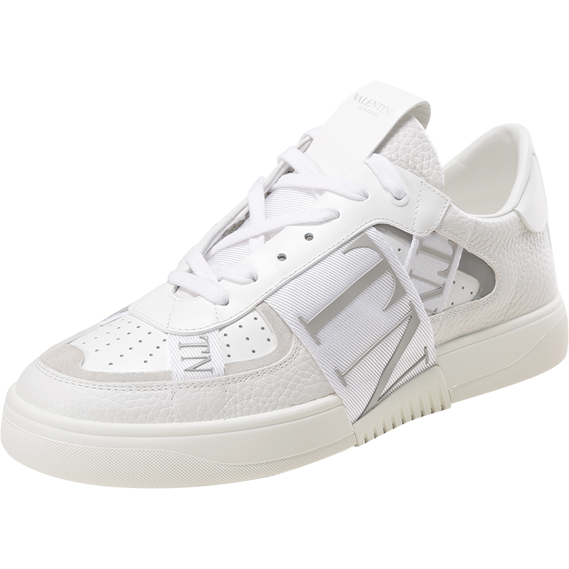 Valentino华伦天奴 男士皮革/织物VL7N系带休闲鞋运动鞋板鞋小白鞋 1Y2S0C58 WRQ