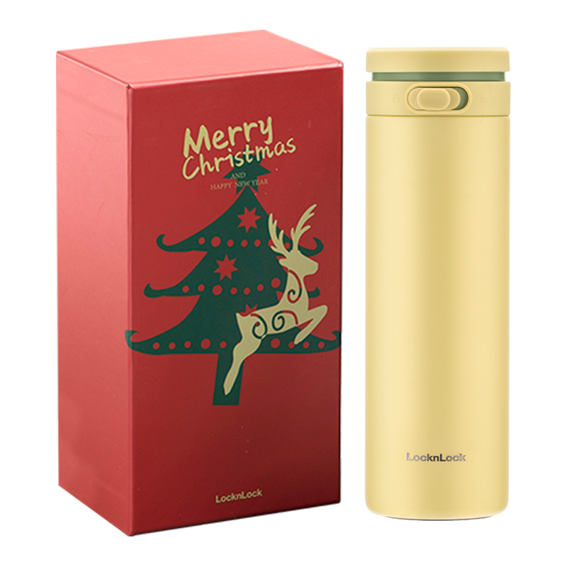 乐扣乐扣LHC3274礼盒女生高颜值杯子大容量学生保温杯圣诞节礼物