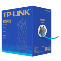 TP-LINK 六类千兆网线 EC6-305 原装CAT6类非屏蔽高速工程网线 纯铜双绞线 家装网络监控布线305米箱线