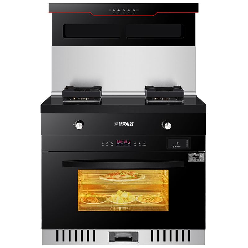 航天电器 JH63ZK 蒸烤消一体集成灶 自动清洗 家用环保灶侧吸下排式 一键蓝牙联动功能