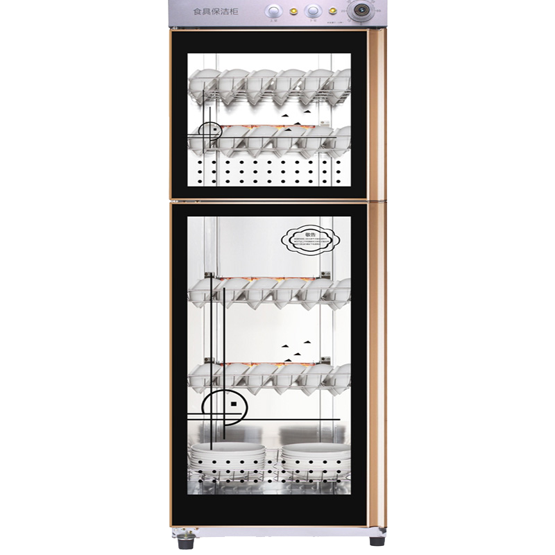 法耐不锈钢桌面柜家用小型紫外线碗筷碟碗柜烘干机_128L4键紫外线臭氧