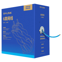 TP-LINK 六类千兆网线 EC6-100 原装CAT6类非屏蔽高速工程网线 纯铜双绞线 家装网络监控布线100米箱线