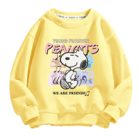 史努比(SNOOPY)儿童春季新款圆领卫衣男童女童套头洋气套头卫衣圆领卫衣