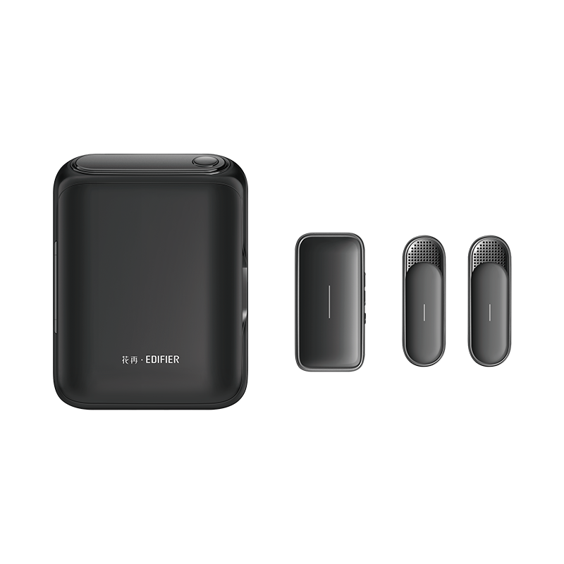 EDIFIER/漫步者M1小金麦无线领夹式收音麦克风手机直播相机录音降噪镜黑(安卓专用) 猫宁