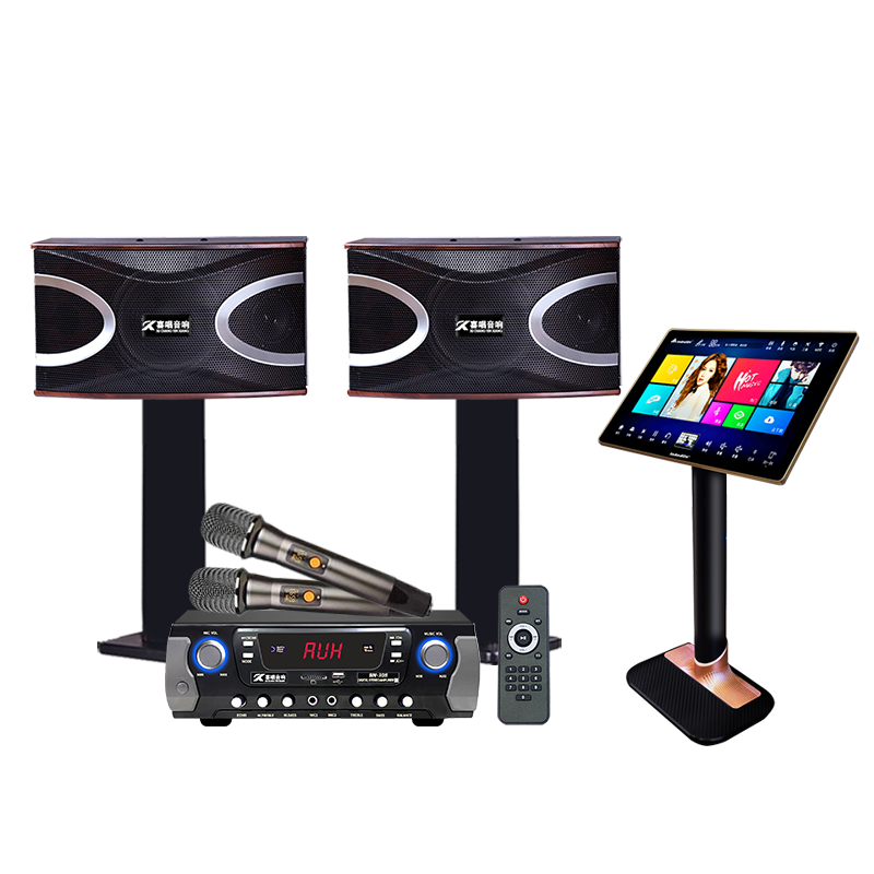 InAndOn/音王 KV-V9智能语音双系统一体机点歌机 娱乐高清观影卡拉OK家庭KTV专业点唱机唱歌音响套装