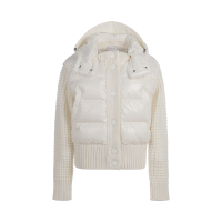 盟可睐/蒙口 MONCLER 女士衬垫羊毛半羽绒开衫鹅绒羽绒按扣针织外套上衣H2 093 9B00029 M2274