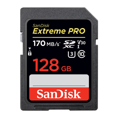 闪迪(Sandisk)128GB 至尊超高速SD卡读200MB/s写90MB/s相机内存卡存储卡V30 U3支持4K录制