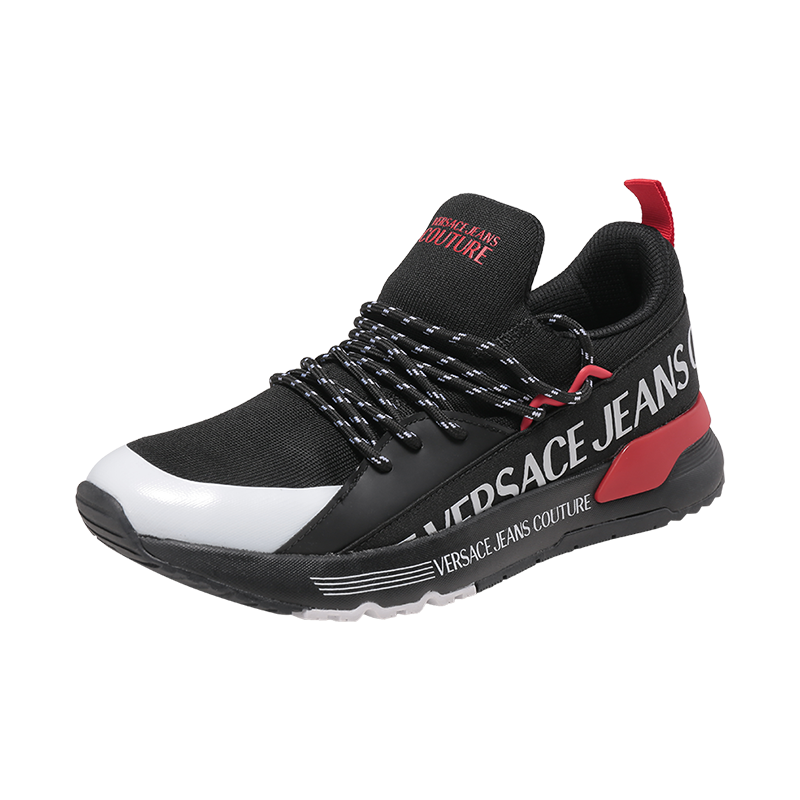 范思哲 VERSACE JEANS COUTURE 男士织物/聚氨酯休闲运动鞋73YA3SA3 ZS446