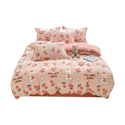 洁丽雅冬季牛奶绒被套单件加厚珊瑚绒法兰绒冬天法莱被罩150x200