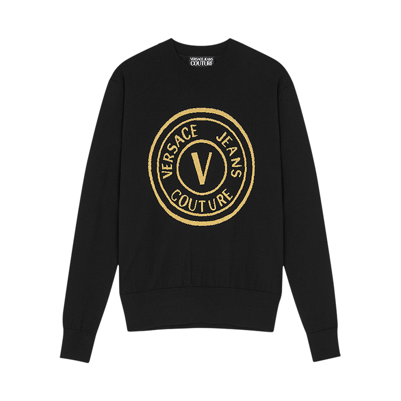 范思哲 VERSACE JEANS COUTURE 男士针织衫羊毛衫套头衫73GAFM03 CM01A