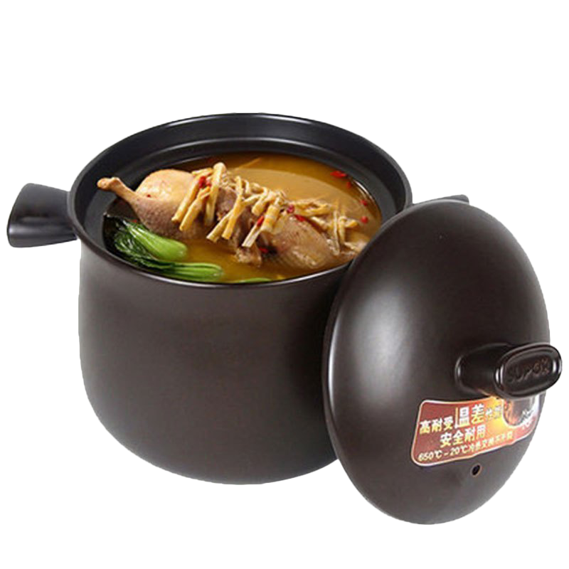 苏泊尔(SUPOR)新陶大容量养生汤锅中药煲陶瓷煲汤煲粥砂锅汤锅6.0升6L炖锅深汤煲炊具燃气灶明火专用 TB60A1