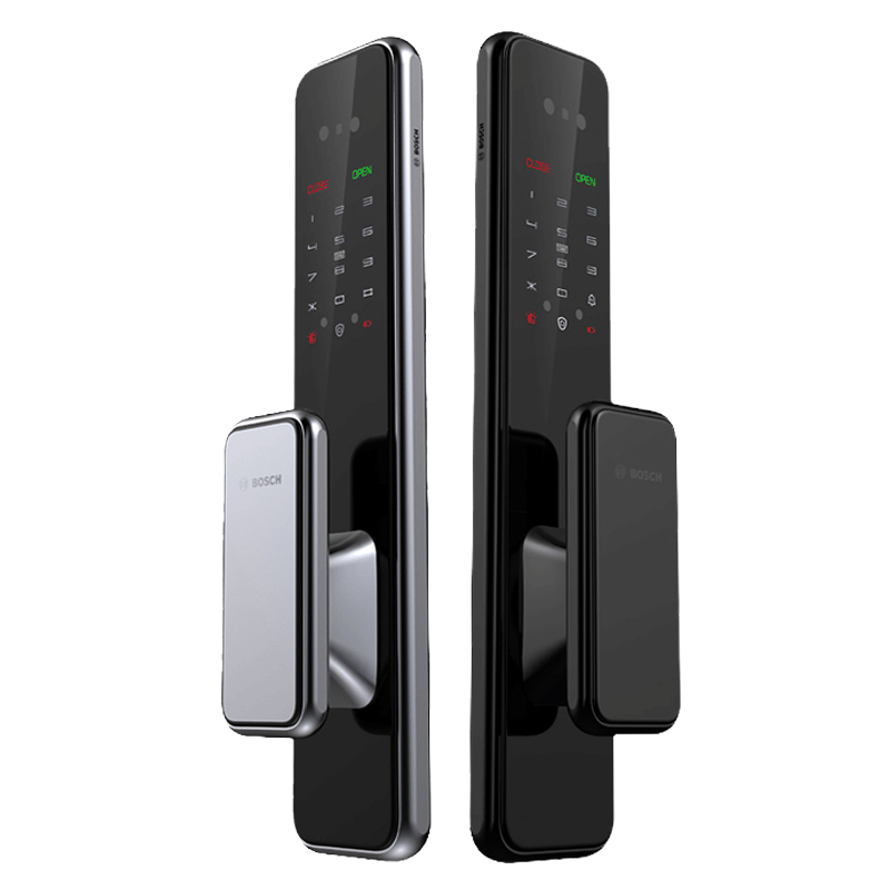 [博世旗舰店]博世指纹锁 EL600B(C)墨岩灰智能锁人脸识别智能锁电子锁智能家居家用防盗密码磁卡锁