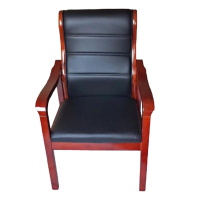 巢湖红叶木质办公椅 会议椅 班前椅 会客椅