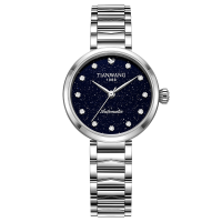 天王表新品女表 MISS ONE系列机械表时尚潮流女士手表满天星星空盘女表51325/51326