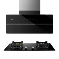 华帝(vatti)24m³大风量抽油烟机挥手智控自清洁超薄双腔·艺术家X1+73B家用5.0KW大火力天然气燃气烟灶套装