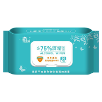 75度酒精湿巾50抽一次性擦手巾家用清洁杀菌消毒湿巾C11918苏宁极物