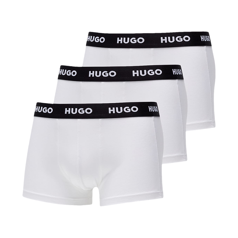 雨果博斯 HUGO BOSS 男士棉质徽标腰带平角内裤三件套装50469786